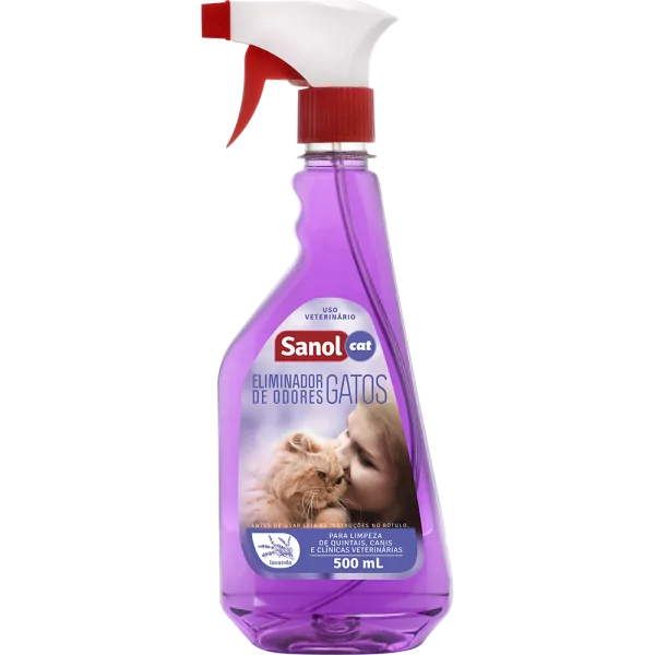 Eliminador de Odores Gatilho Sanol Vet Gatos Lavanda 500ml
