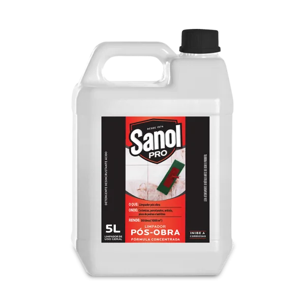 Limpador Pós Obra Sanol Pro 5L