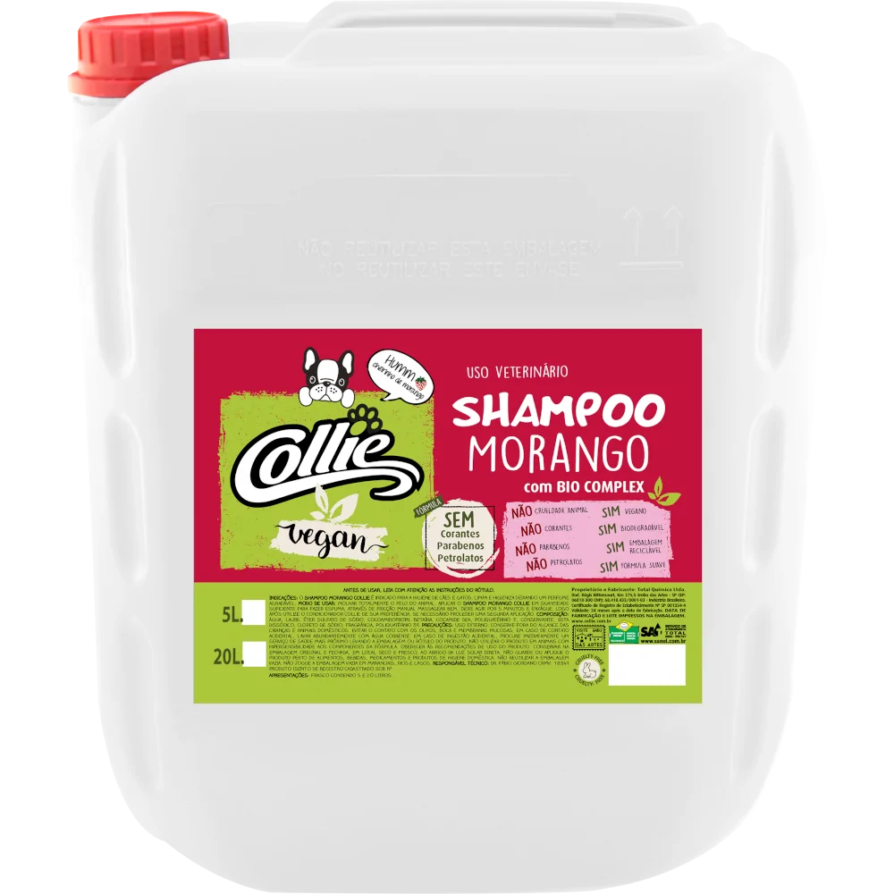 Shampoo Collie 20 L Morango